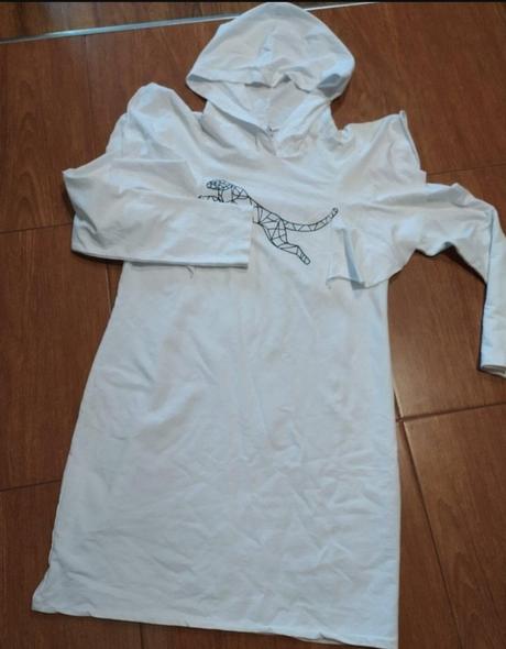 Mikinove šaty s kapucňou, l / m