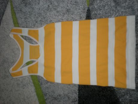 Žlté pásikavé tielko, xs