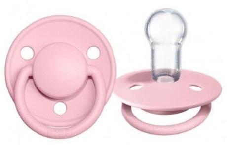 Bibs cumlík silikónový de lux baby pink 0-36m, 1ks, bibs