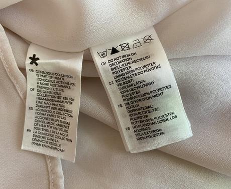 Šifónové volánové šaty h&m conscious v. 42, h&m,42