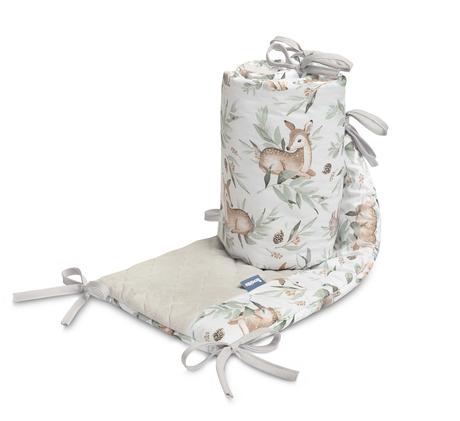 Sensillo mantinel do postieľky srnky šedé, šírka (cm): 30,dĺžka (cm): 180