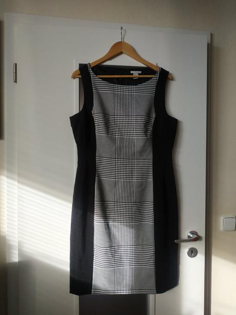 Šaty čierno biele, h&m,46