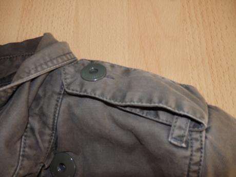 Olivova zelena prechodna bunda, xs