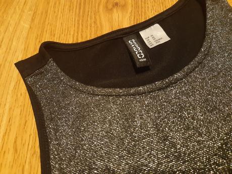 Trblietavý crop top, h&m,xs