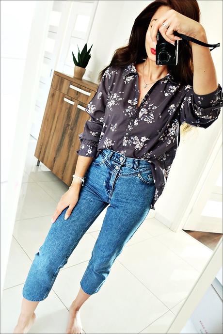 Kvetinová vzdušná blúzka, c&a,46