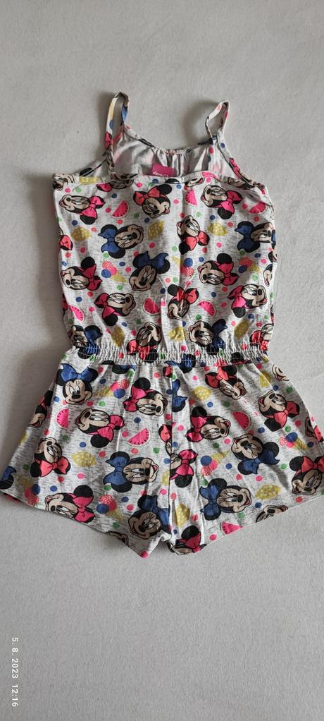 Kraťasový overal s minie, disney,122
