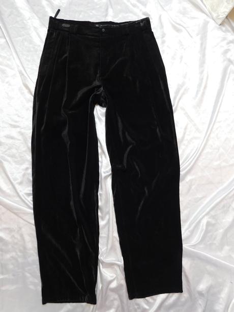 Luxusne panske zamatove nohavice, l / xl