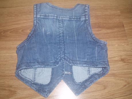 Dievčenská tunika + riflová vestička, dopodopo,104