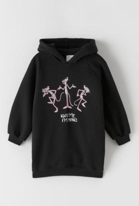 Plyšové šaty pink panther mgm zara 140, zara,140