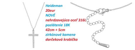 Náhrdelník/retiazka s krížikom na krk 2, 