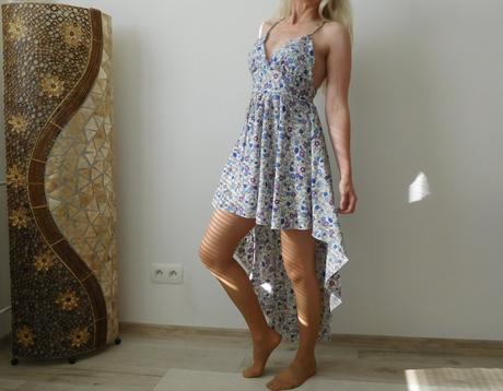 Šaty kvietočkované, s dámske letné,, s