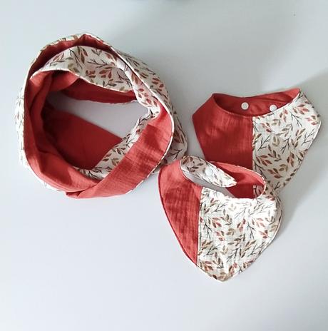 Tunel + nákrčníky-podbradniky. maminka a dcéra, 68 / 74 / 80 / 86