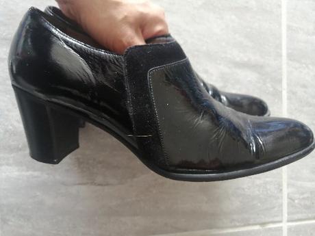 Kožené talianske lakovky tosivannino,v39,5,v.d.26, 39