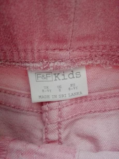 Svetlo ruzove nohavice, f&f,122