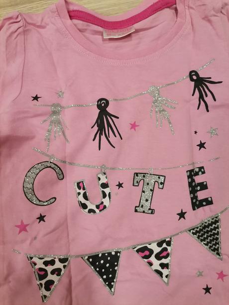 Dievčenské ruzove tričká s dlhým rukávom - 2 kusy, pepco,98