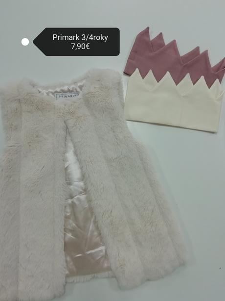 Béžová kožušinová vesta, primark,104