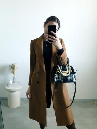 Zara hnedý kabát xs, zara,xs