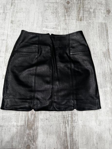 Koženková sukňa čierna s, reserved,s