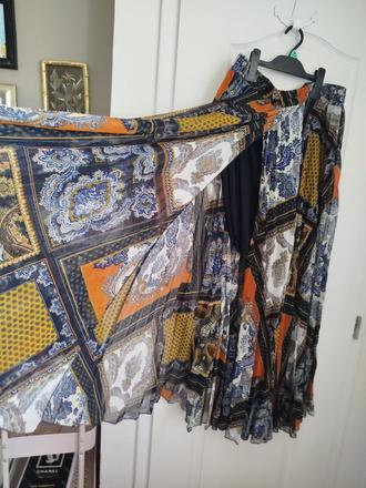 Extravagantná sukňa maxi, h&m,xl