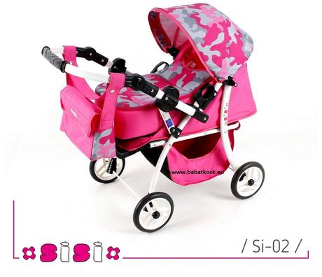Kočík pre bábiky 2v1,