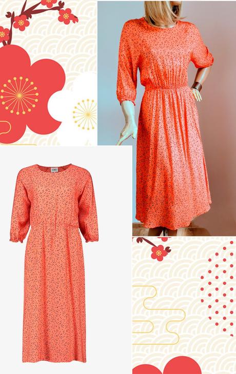 Cks - krásne šaty s drobnými bodkami, s