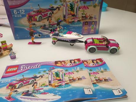 Lego friends 41316 andrein voz s prívesom na čln, 