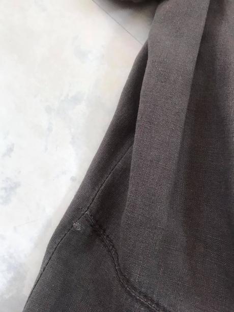 Športové vintage naturálne šaty safari, m