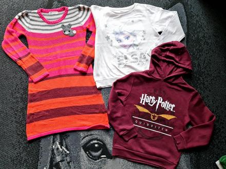 Mikiny a svetrík pre dievčatko, veľ. 122/128, h&m,128