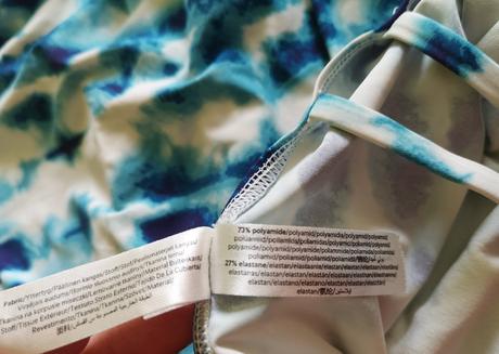 Bielo-modré plavky s prekríženými ramienkami, lindex,134