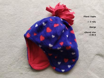 Flísová čiapka 1-3 roky, george,98