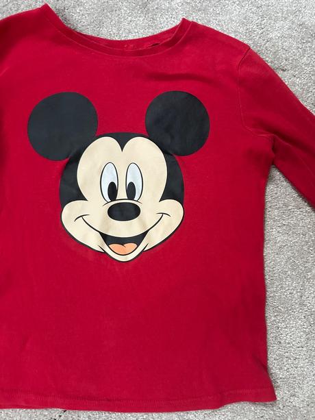 Tričko mickey, h&m,134