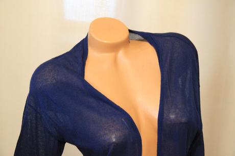 Tmavo modrý kardigan, m, m