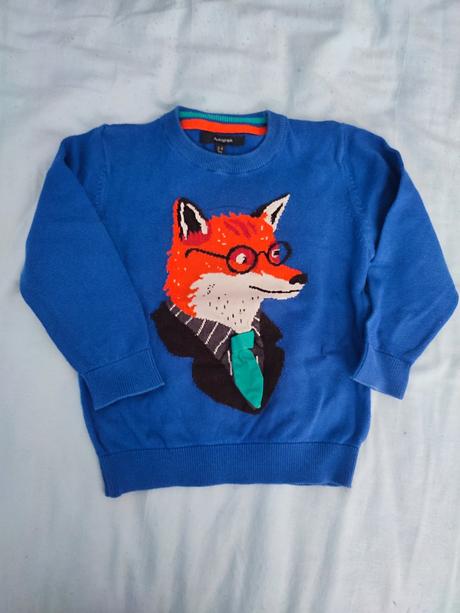 Pulovrík s líškou m&s 104, marks & spencer,104