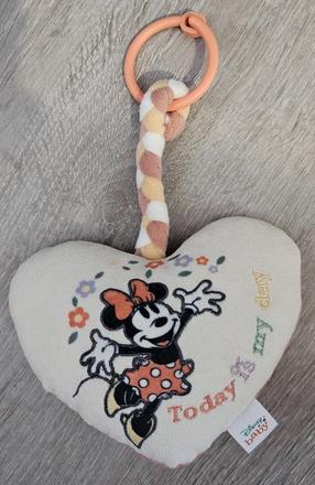 Plyšová závesná hrkálka minnie mouse, 