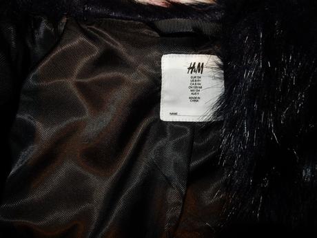 Huňatá bundička, h&m,134