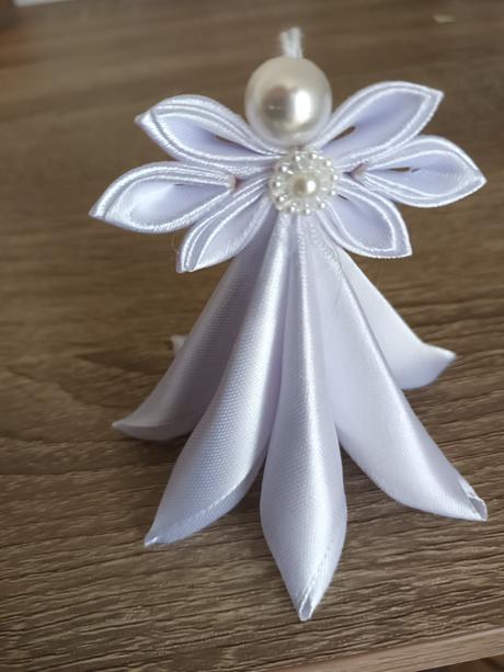 Biely anjelik ozdoba,