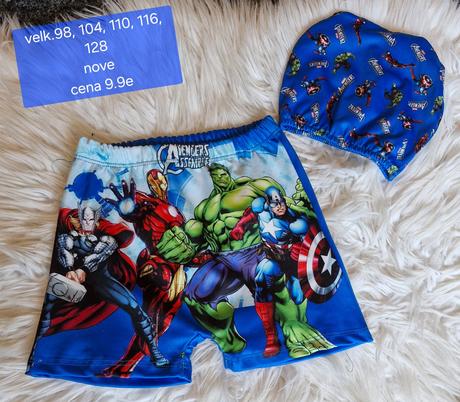 Plavky s čiapkou avengers, 98 / 104 / 110 / 116 / 128