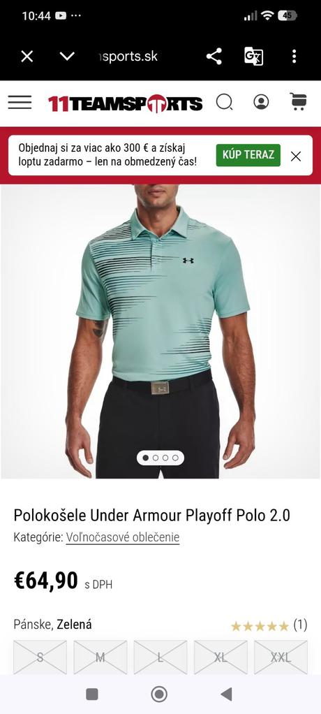 Polokošela -neonovo ružová, under armour,m