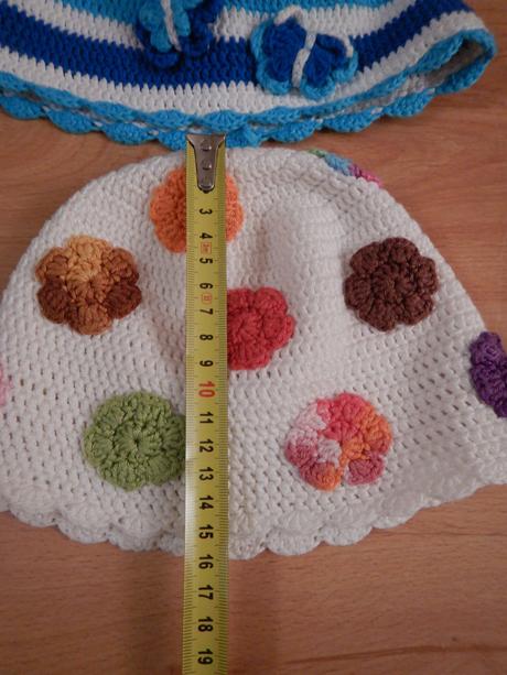 2 x háčkované čiapočky 92/98, 92