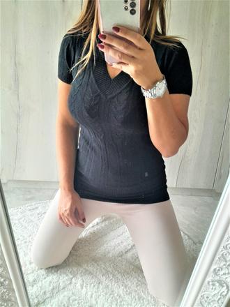 Svetrík s vrkočovým vzorom-m, m