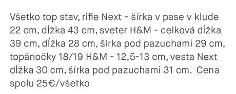 Súprava next + h&m 9-12 mesiacov, next,80