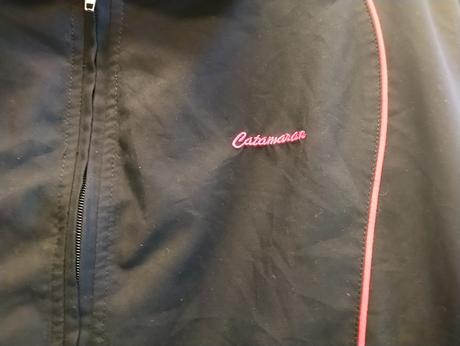 Čierna športová vetrovka, catamaran, xxl/xxxl, xxxl