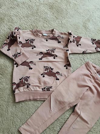 Mikina a legíny s česanou vnútornou stranou, lindex,104