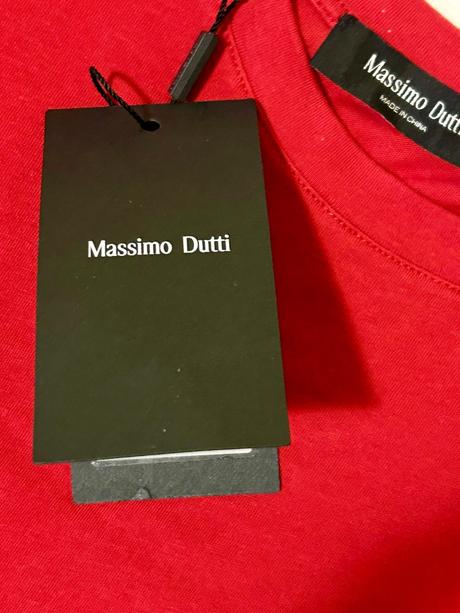 Tričko zn.massimo dutti č.m bavlna s ľanom, m