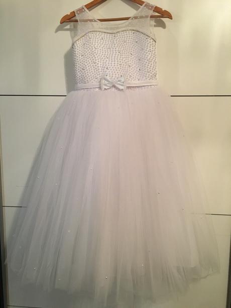 Exkluzivne detské dlhé  šaty aj na 1.sv.prijimanie, 122 - 158