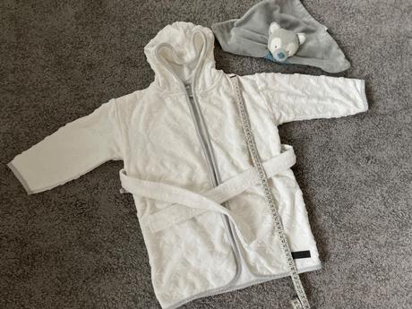 Bébé-jou župan froté 86/92 shadow white, 92