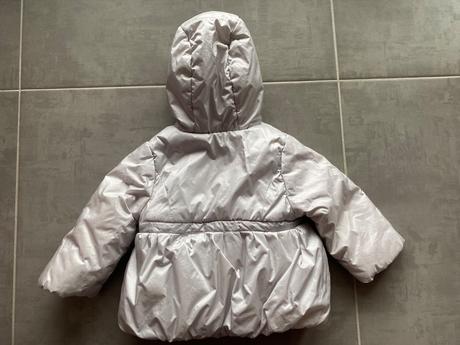 Zimná bundička s mašličkami, mothercare,86