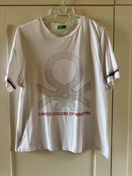 Tričko benetton l/xl, benetton,xl