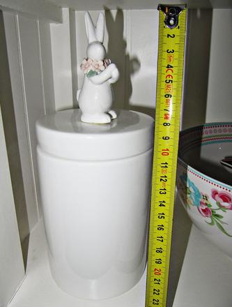 Keramika - veľkonočná dóza zajac, 