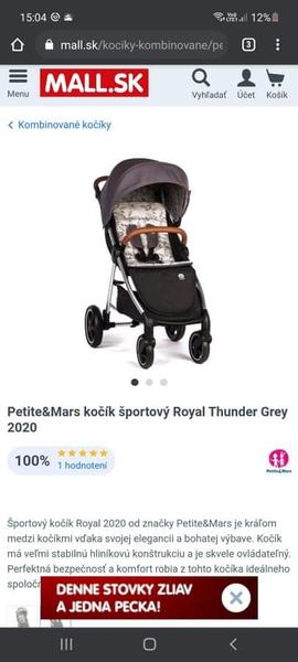 Športový kočík Petite&Mars Royal